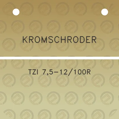 kromschroder-tzi-75-12100r