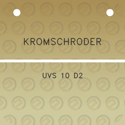 kromschroder-uvs-10-d2