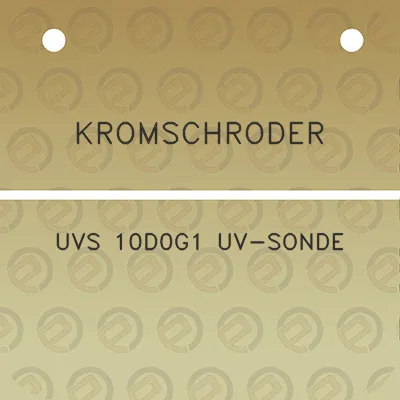 kromschroder-uvs-10d0g1-uv-sonde