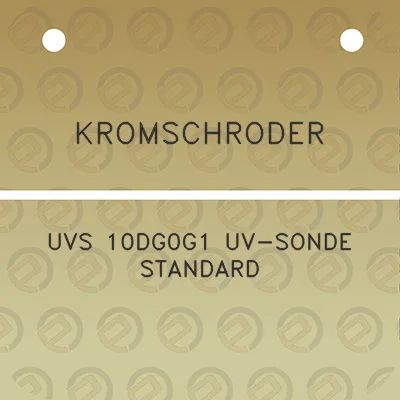 kromschroder-uvs-10dg0g1-uv-sonde-standard