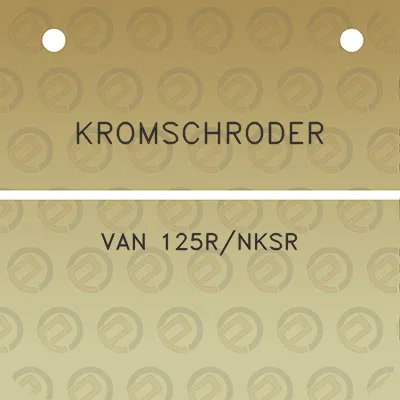 kromschroder-van-125rnksr