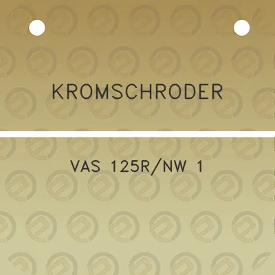 kromschroder-vas-125rnw-1