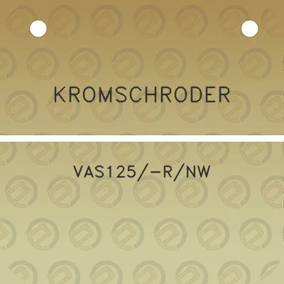 kromschroder-vas125-rnw