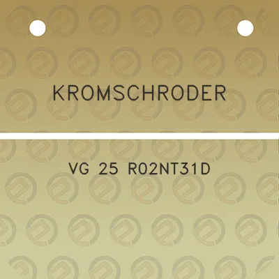 kromschroder-vg-25-r02nt31d