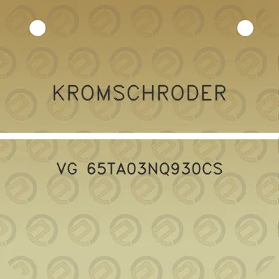 kromschroder-vg-65ta03nq930cs