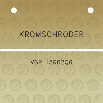 kromschroder-vgp-15r02q6