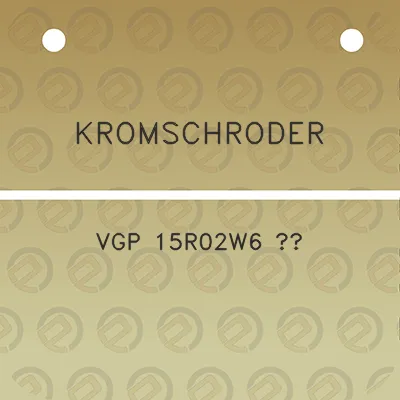 kromschroder-vgp-15r02w6-12