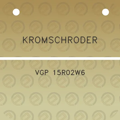 kromschroder-vgp-15r02w6