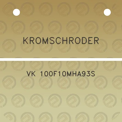 kromschroder-vk-100f10mha93s