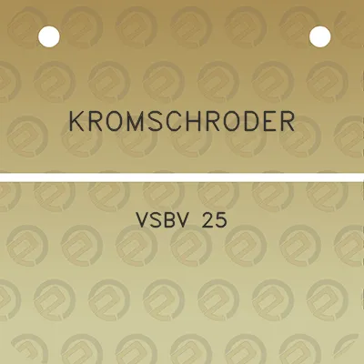 kromschroder-vsbv-25