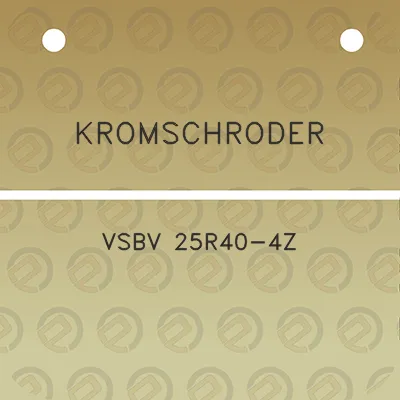 kromschroder-vsbv-25r40-4z