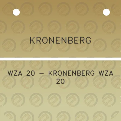 kronenberg-wza-20-kronenberg-wza-20