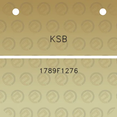 ksb-1789f1276