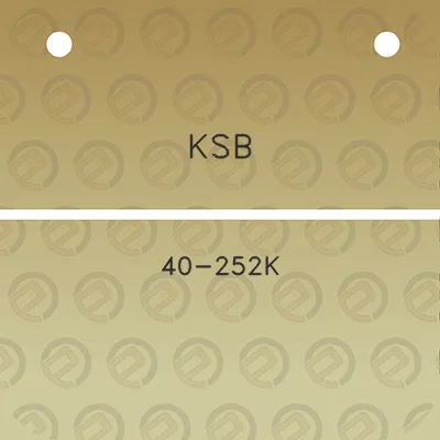 ksb-40-252k