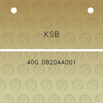 ksb-40g-db20aa001