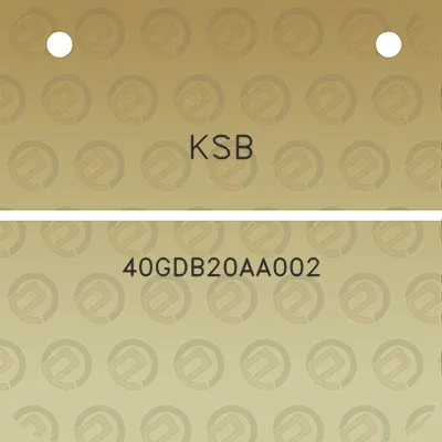 ksb-40gdb20aa002