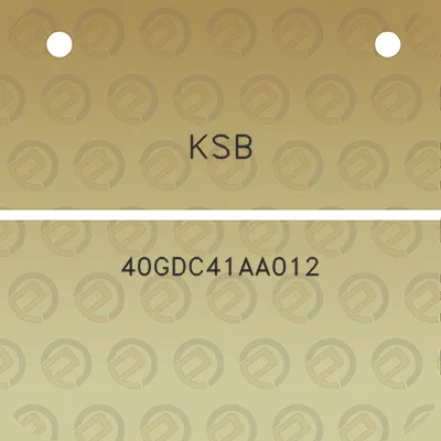 ksb-40gdc41aa012