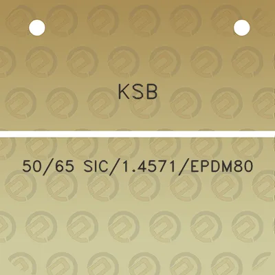 ksb-5065-sic14571epdm80