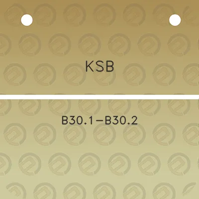 ksb-b301-b302