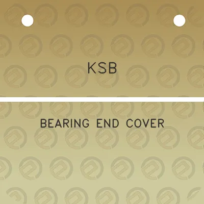 ksb-bearing-end-cover