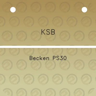 ksb-becken-ps30