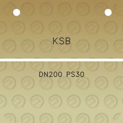 ksb-dn200-ps30