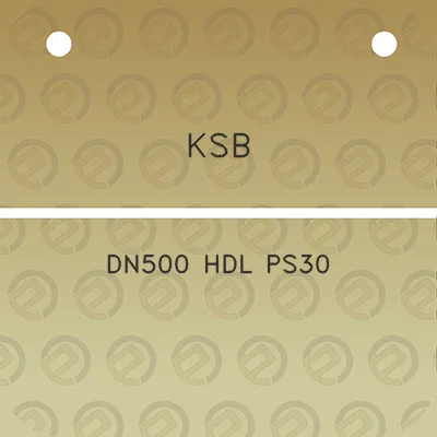 ksb-dn500-hdl-ps30