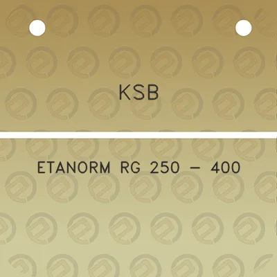 ksb-etanorm-rg-250-400