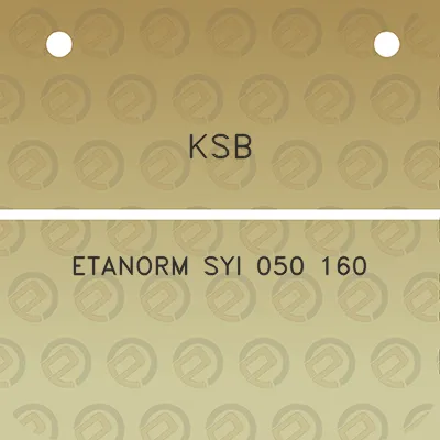 ksb-etanorm-syi-050-160