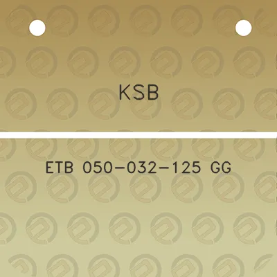 ksb-etb-050-032-125-gg