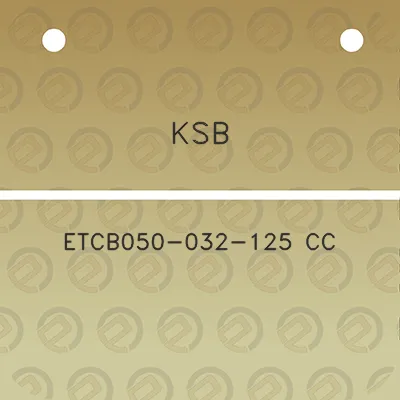 ksb-etcb050-032-125-cc