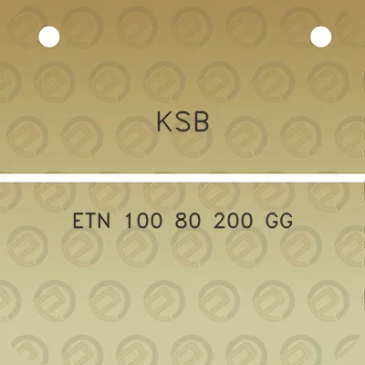 ksb-etn-100-80-200-gg