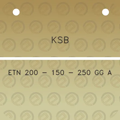 ksb-etn-200-150-250-gg-a