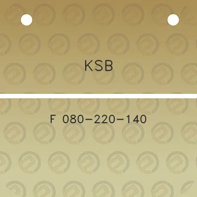 ksb-f-080-220-140