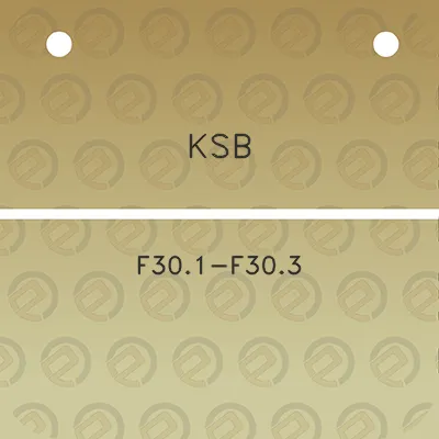 ksb-f301-f303