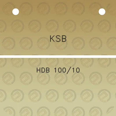 ksb-hdb-10010