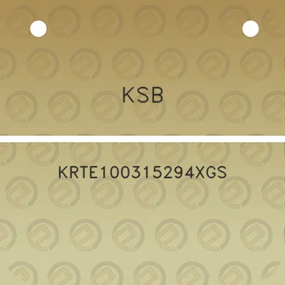 ksb-krte100315294xgs