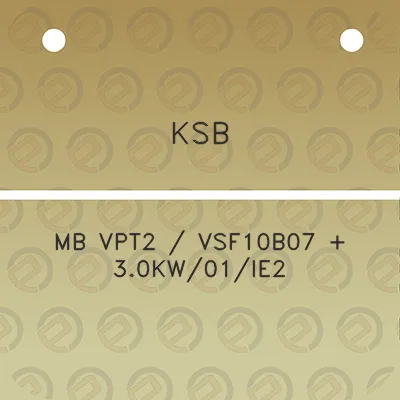 ksb-mb-vpt2-vsf10b07-30kw01ie2