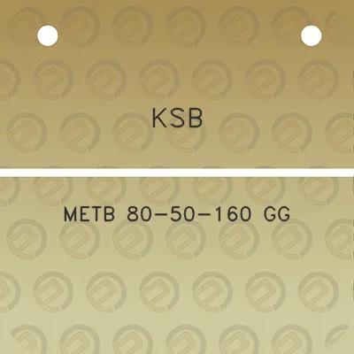 ksb-metb-80-50-160-gg