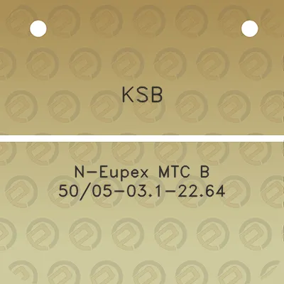 ksb-n-eupex-mtc-b-5005-031-2264