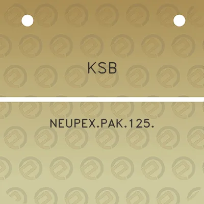 ksb-neupexpak125