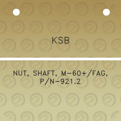 ksb-nut-shaft-m-60fag-pn-9212