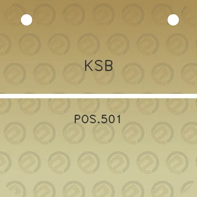 ksb-pos501