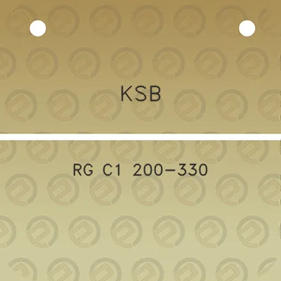 ksb-rg-c1-200-330