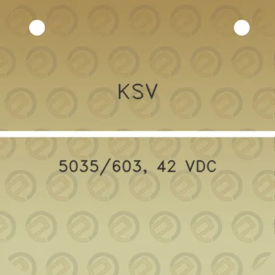 ksv-5035603-42-vdc