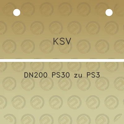 ksv-dn200-ps30-zu-ps3