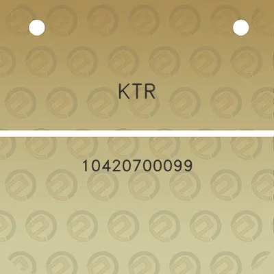 ktr-10420700099