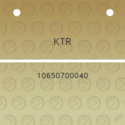 ktr-10650700040