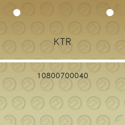 ktr-10800700040