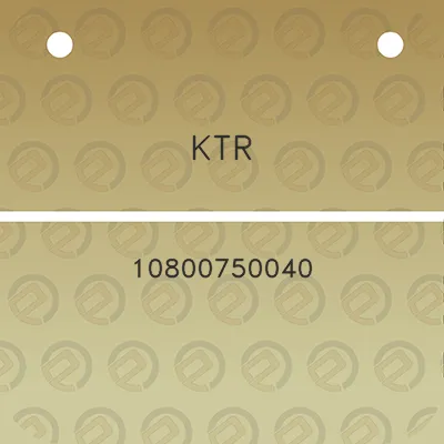 ktr-10800750040